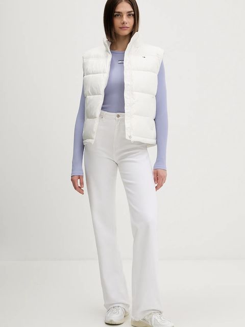 Tommy Jeans longsleeve damski kolor beżowy DW0DW20178 - zdjęcie produktu nr 2