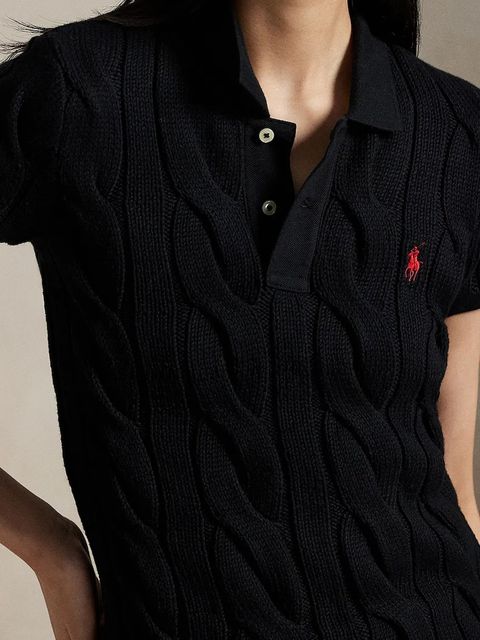 Polo Ralph Lauren polo damski kolor czarny 211971703
