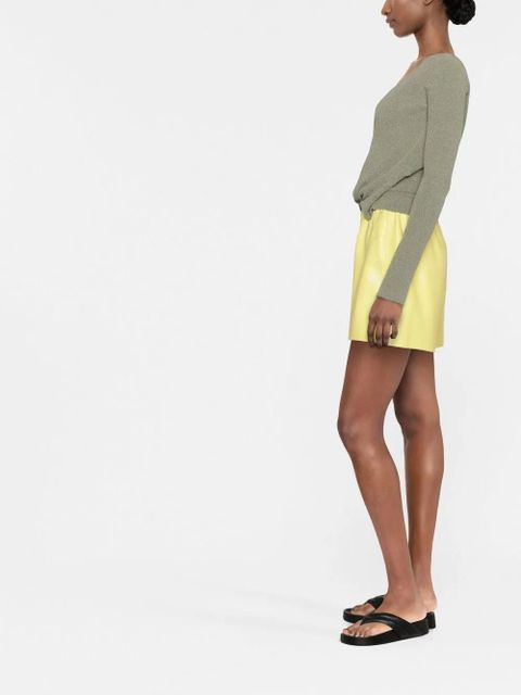 Nanushka elasticated-waist shorts - Yellow