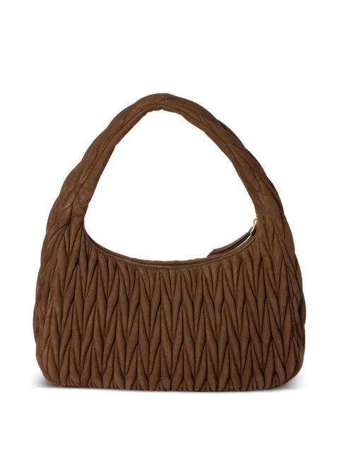 Miu Miu Wander matelassé shoulder bag - Brown - zdjęcie produktu nr 2
