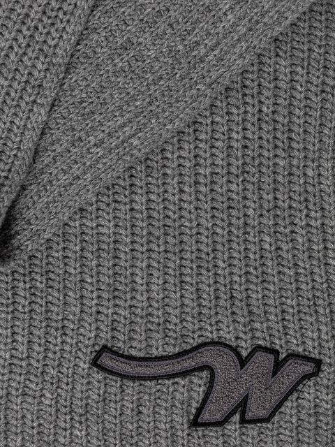 Weekend Max Mara szalik wełniany BARDIES damski kolor szary gładki 2525746035600 - zdjęcie produktu nr 2