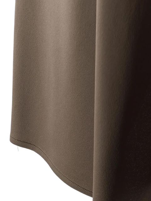 Alysi asymmetrical-hem maxi skirt - Brown