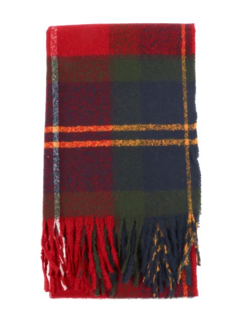 Barbour Deanna tartan-fringed scarf - Red - zdjęcie produktu nr 1