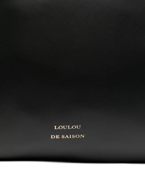 LouLou de Saison logo-print tote bag - Black