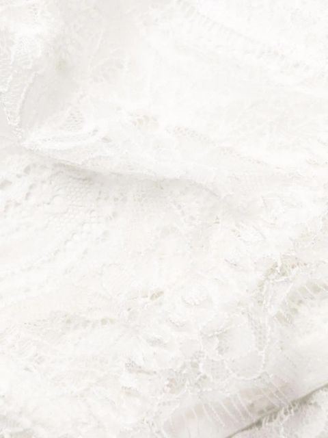 ANINE BING triangle lace bra - White