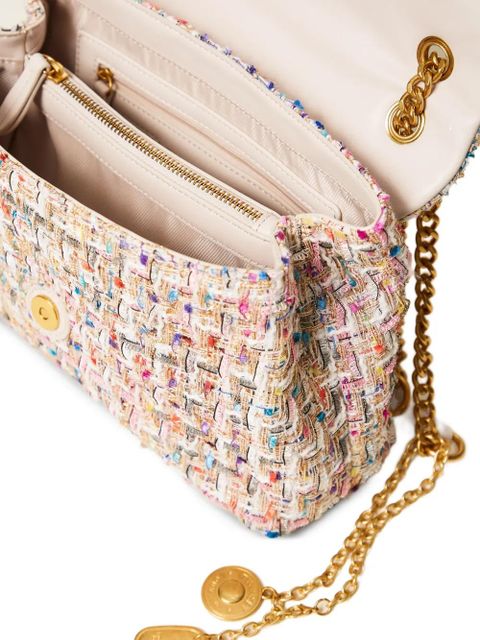 TWINSET tweed chain satchel - Neutrals