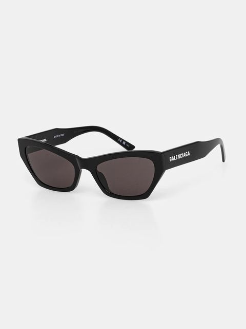 Balenciaga okulary przeciwsłoneczne damskie kolor czarny BB0447S