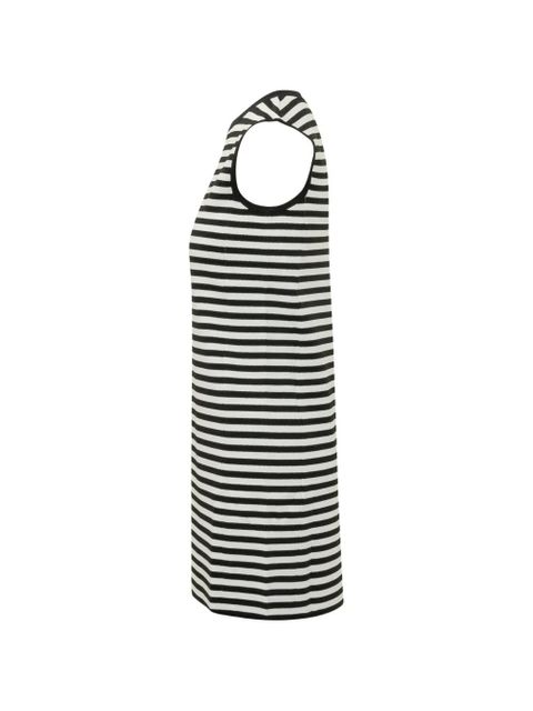 Max Mara MXPrane striped sleeveless mini dress - Black