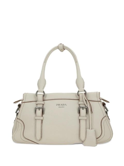 Prada buckle deer leather tote bag - Neutrals - zdjęcie produktu nr 1