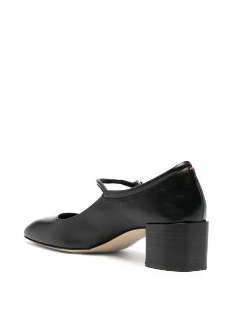 Aeyde Aline 45mm leather pumps - Black