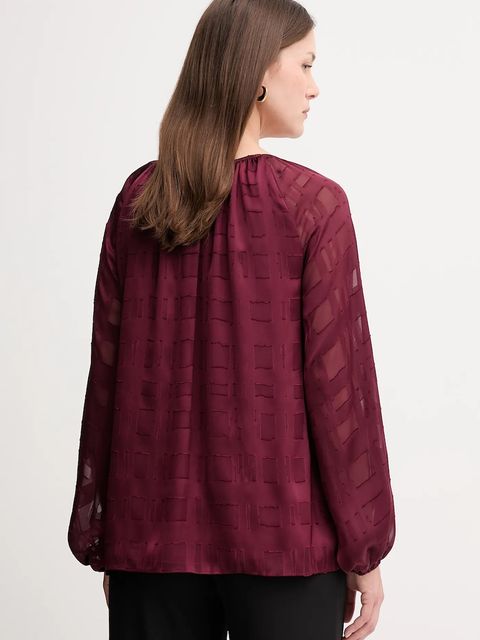 Joseph Ribkoff bluzka damska kolor bordowy gładka 253135