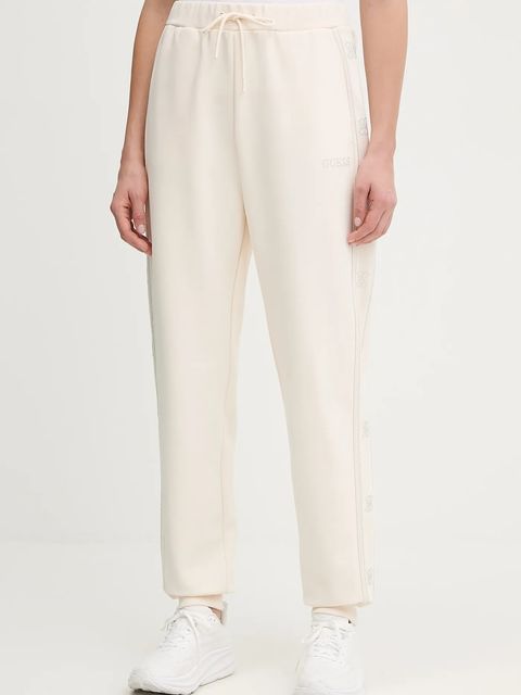 Guess spodnie dresowe OCTAVIA damskie kolor beżowy z aplikacją V5BB23 KCX22 - zdjęcie produktu nr 1