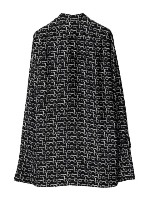 Burberry B silk shirt - Black