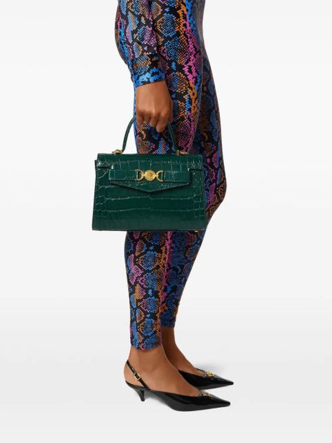 Versace medium embossed tote bag - Green