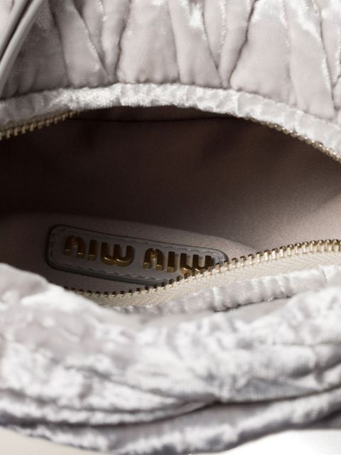 Miu Miu Wander velvet mini bag - Grey