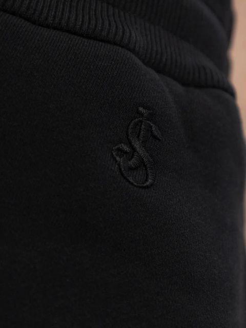 Jil Sander drawstring embroidered track pants - Black