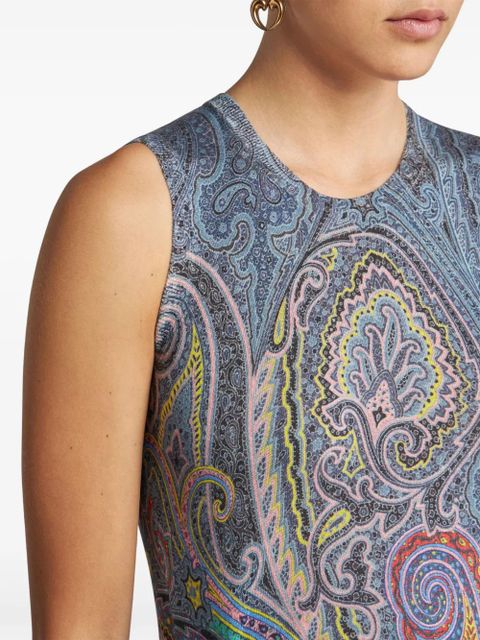 ETRO paisley-print top - Blue