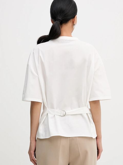 Patrizia Pepe t-shirt damski kolor biały 8M1813 J394