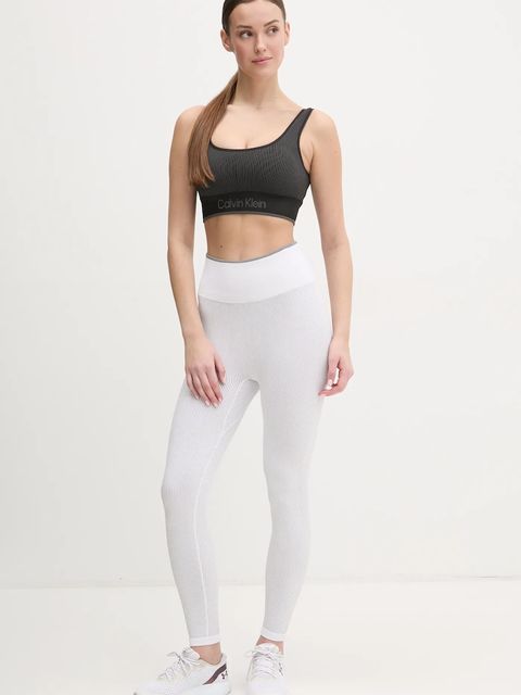 Calvin Klein Performance legginsy treningowe kolor biały gładkie 00GWS4L643 - zdjęcie produktu nr 2