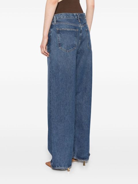 AGOLDE slung baggy jeans - Blue