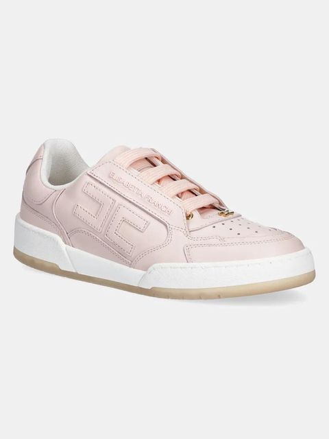 Elisabetta Franchi sneakersy skórzane kolor różowy SA48G51E2 - zdjęcie produktu nr 1