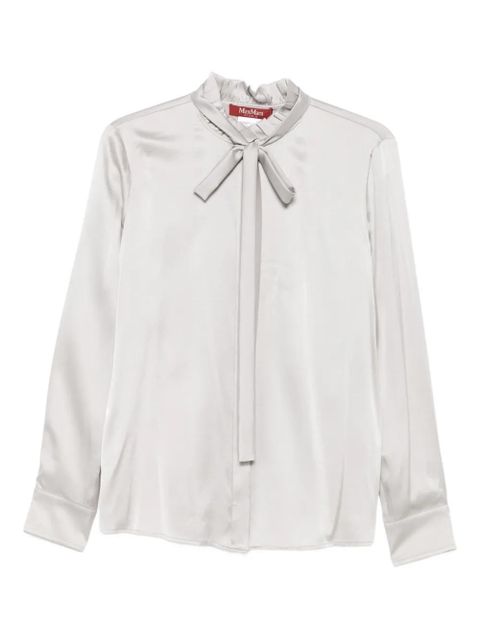 Max Mara ruffled-neck blouse - Grey - zdjęcie produktu nr 1