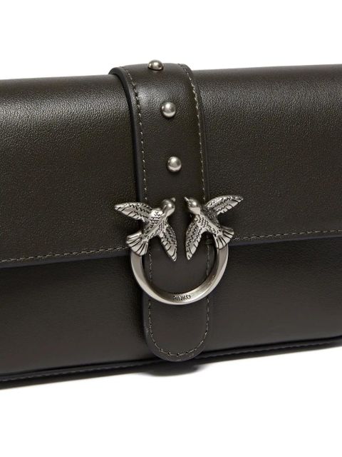 PINKO stud buckle cross body bag - Green