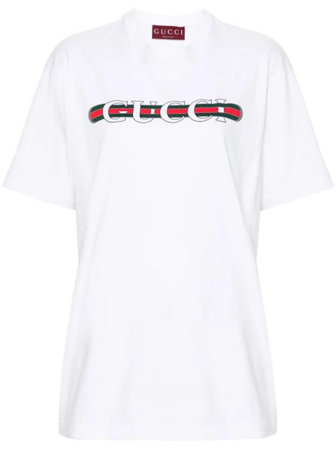Gucci logo-print cotton T-shirt - White - zdjęcie produktu nr 1