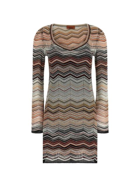 Missoni chevron sequin appliqué mini dress - Neutrals - zdjęcie produktu nr 1