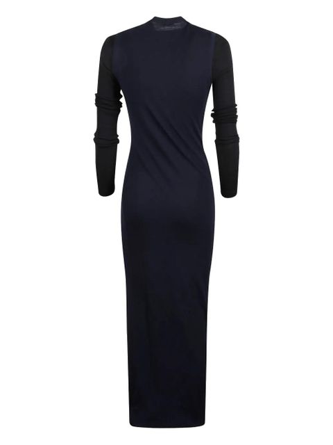 Jil Sander long-sleeve maxi dress - Blue - zdjęcie produktu nr 2