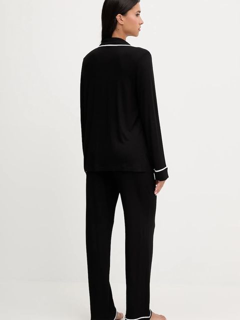 Dkny piżama damska kolor czarny YI90092