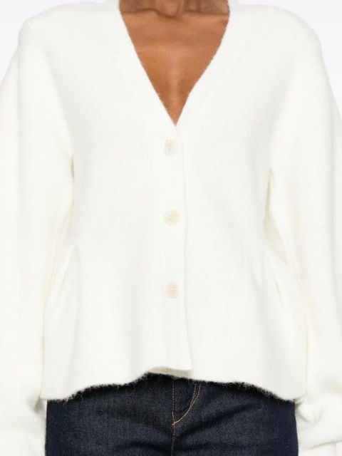 ROTATE BIRGER CHRISTENSEN peplum V-neck cardigan - White