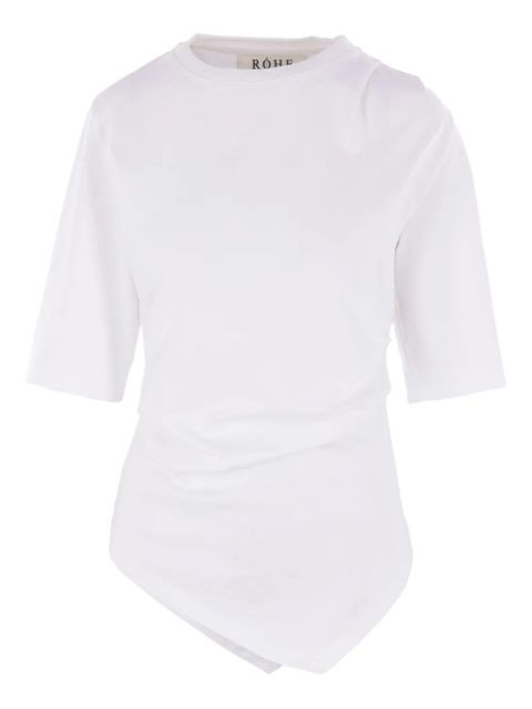 Róhe asymmetrical cotton T-shirt - White - zdjęcie produktu nr 1