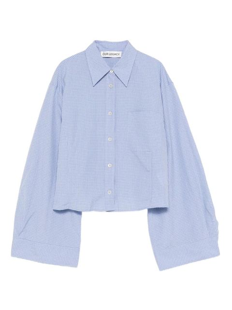 OUR LEGACY Aline long-sleeved shirt - Blue - zdjęcie produktu nr 1