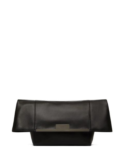 Max Mara folded leather crossbody bag - Black - zdjęcie produktu nr 1
