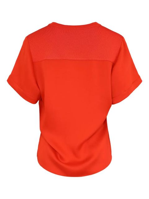 Simkhai Addy knit-panel T-Shirt - Red - zdjęcie produktu nr 2