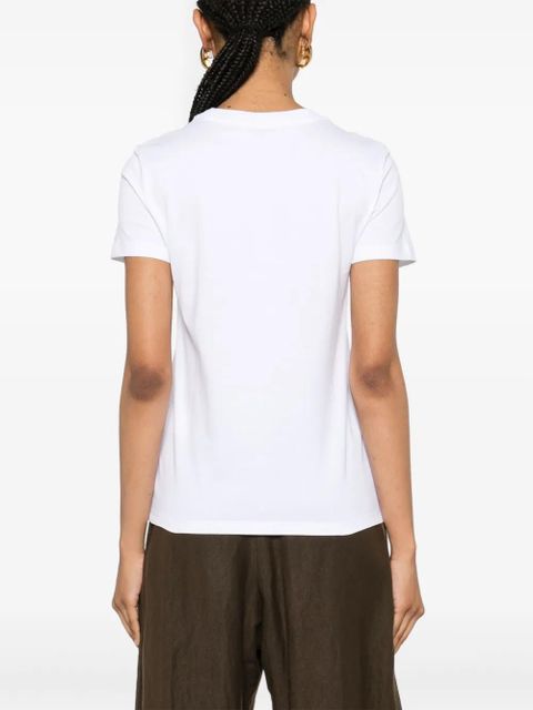 Max Mara monogram-embroidered cotton T-shirt - White - zdjęcie produktu nr 2