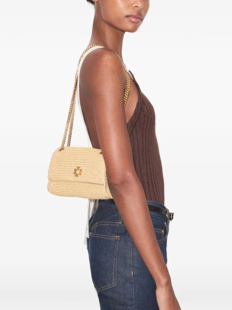 Tory Burch mini Kira turnlock woven shoulder bag - Neutrals