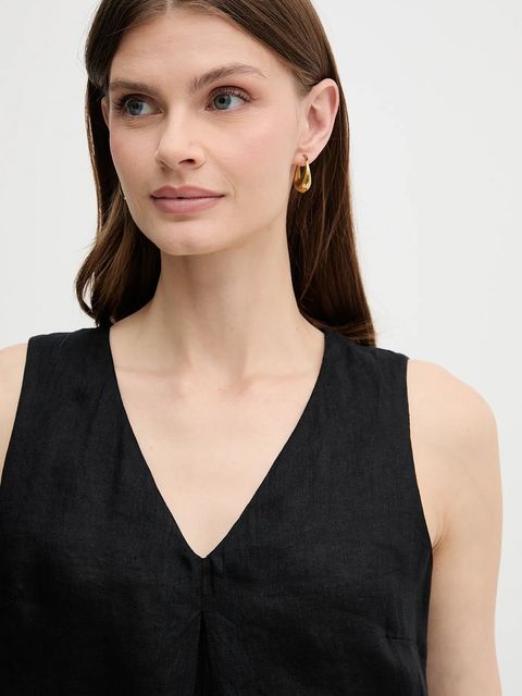 United Colors of Benetton bluzka lniana