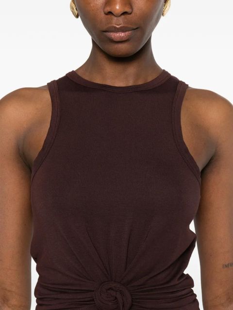 Magda Butrym knotted tank top - Brown
