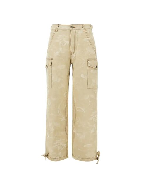 ETRO floral jacquard canvas cargo trousers - Neutrals - zdjęcie produktu nr 1
