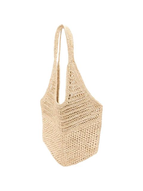 Maje 226 Stephan crocheted shoulderbag - Neutrals