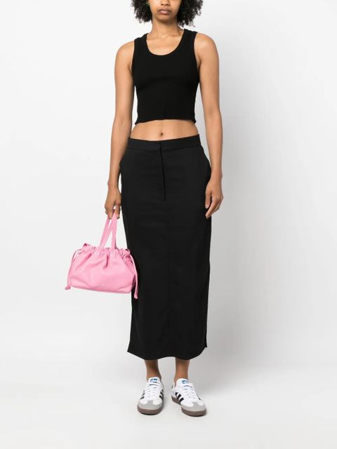 AGOLDE ribbed-knit sleeveless top - Black - zdjęcie produktu nr 2