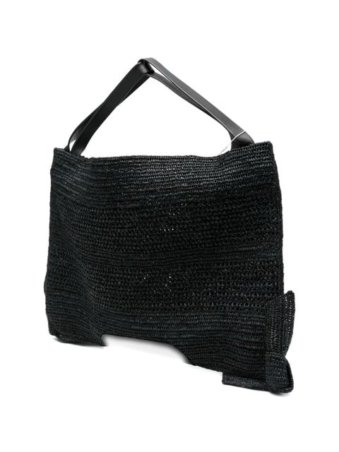 Hereu Cador knotted tote bag - Black
