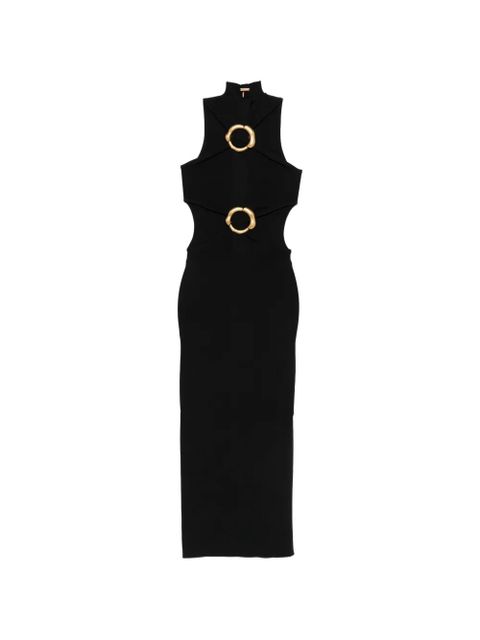 Cult Gaia ring-detail cut-out midi dress - Black - zdjęcie produktu nr 1
