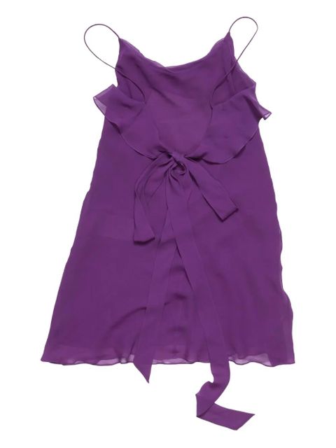 Acne Studios ruffled bow dress - Purple