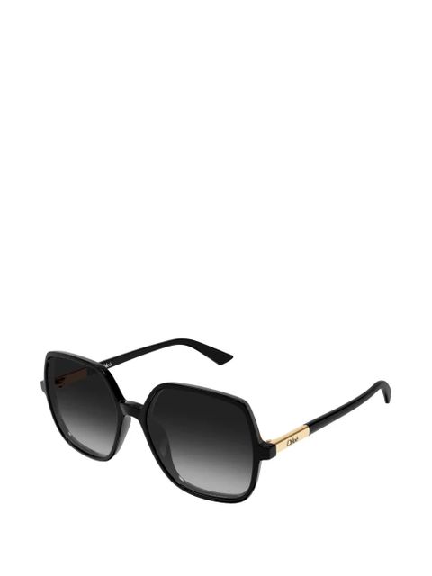 Chloé Eyewear oversized-frame sunglasses - Black - zdjęcie produktu nr 2