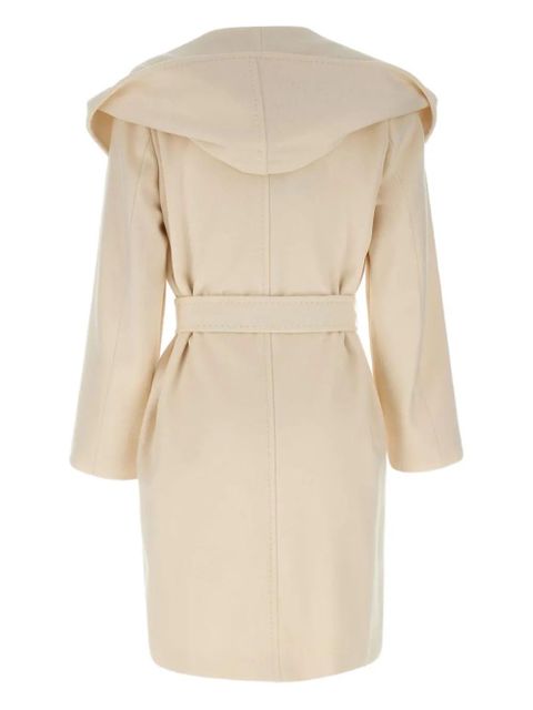 Max Mara hooded belted wool coat - Neutrals - zdjęcie produktu nr 2