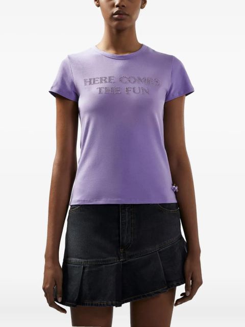 GCDS Polly Pocket Bling T-shirt - Purple - zdjęcie produktu nr 2