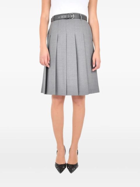 Max Mara Gimmy pleated belted skirt - Grey - zdjęcie produktu nr 1